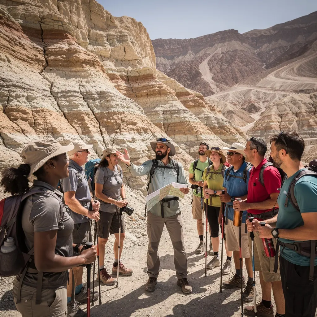 Уникальные геологические образования, вырезанные временем в пустыне.